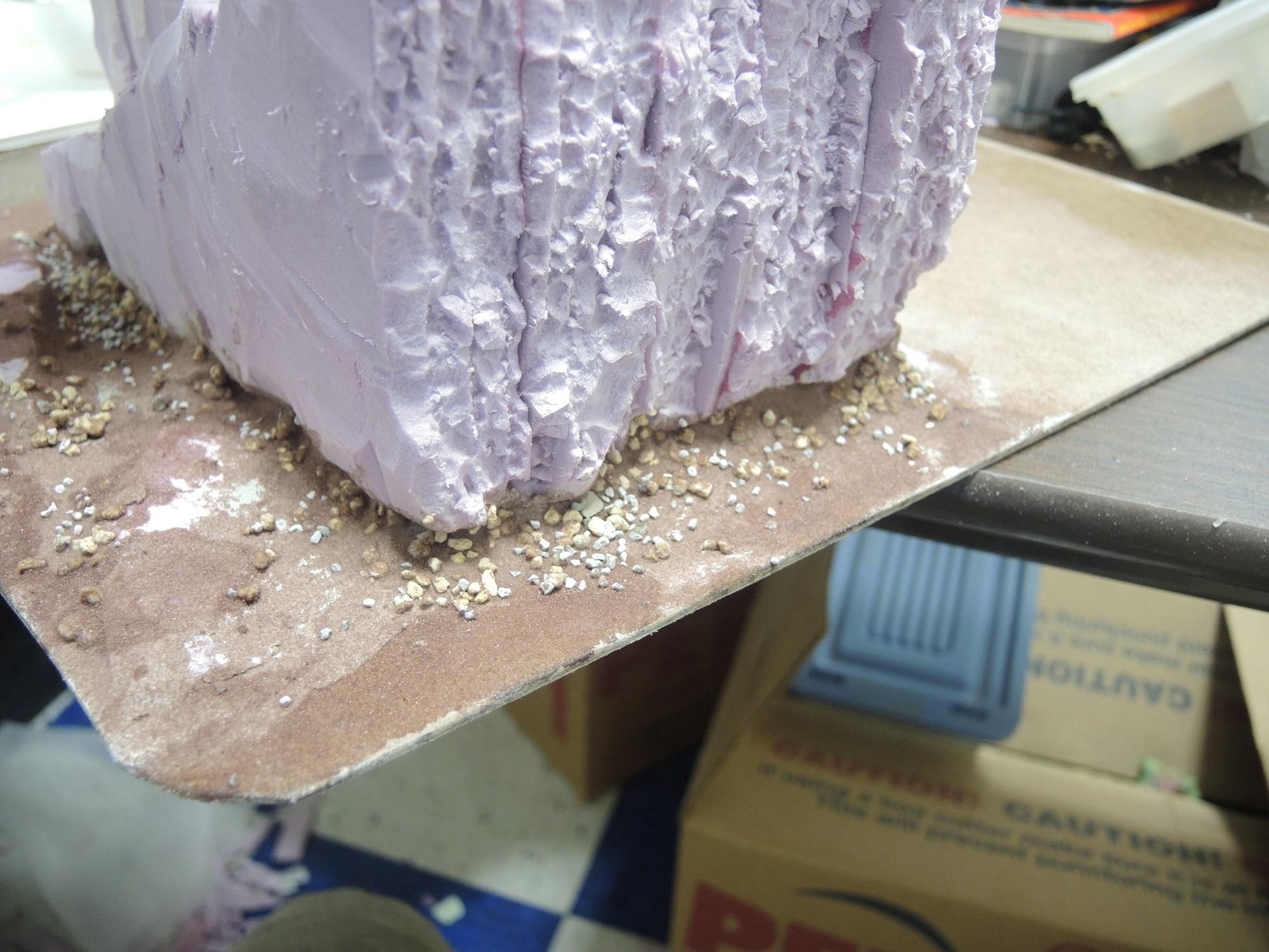 Blue, Commission, Hot Glue, Hotglue, Mesa, Pink, Styrofoam, Terrain